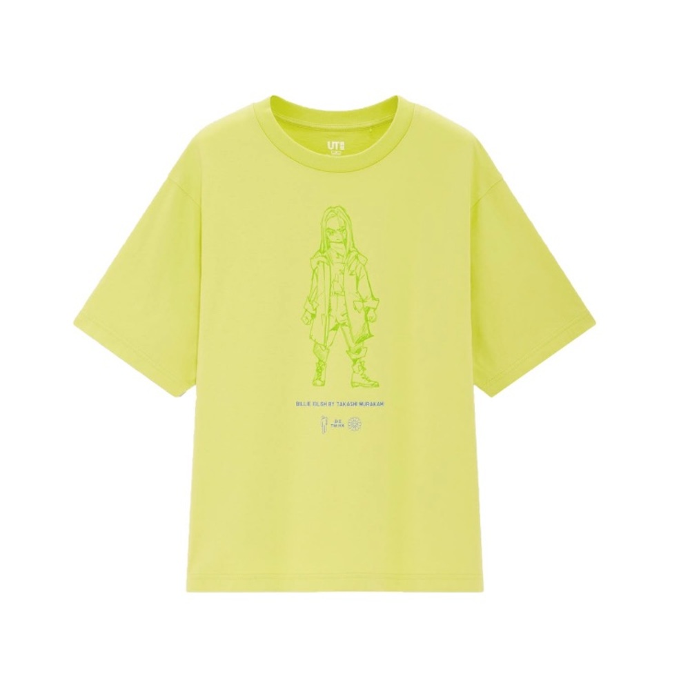Billie Eilish women’s sketch tee - size S, M, L - green